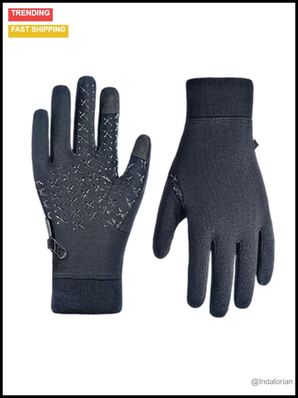 Waterproof Merino Wool Ski Gloves StretchFit Lightweight Thermal